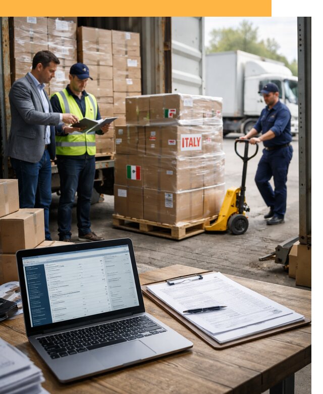 Доставка грузов из Италии: морские и авиаперевозки от 18637