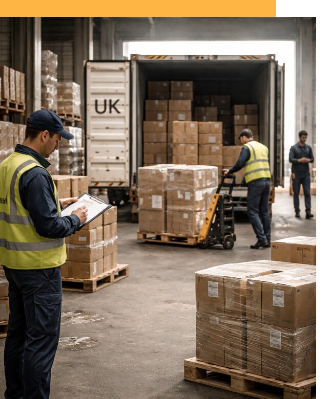 Доставка грузов из Великобритании с таможенным оформлением от 12943