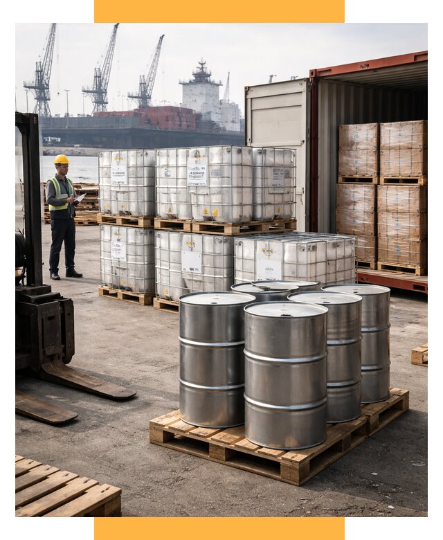 Доставка химического сырья из Индии от 258850 р. | СетСервис-Мчр