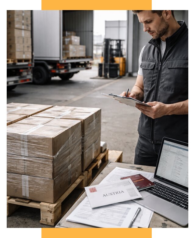 Доставка в Австрию от 67301 р. Логистика и экспорт СетСервис-Мчр