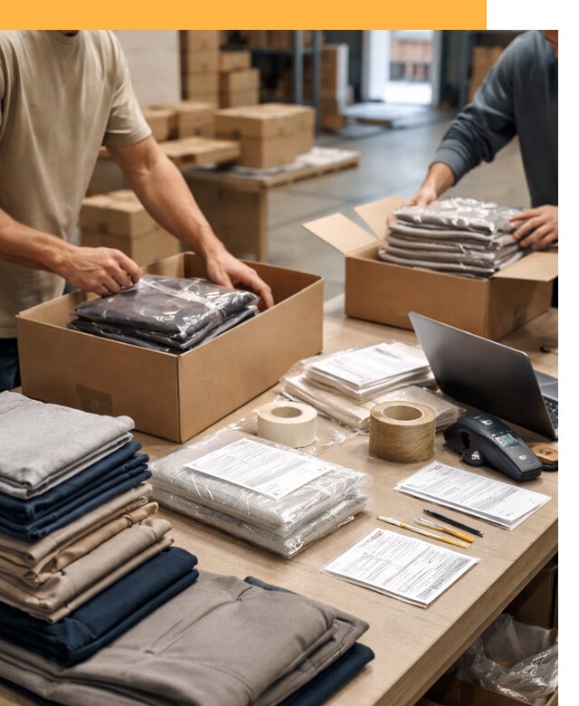 Перевозка одежды по миру от 7766 руб. с таможенным оформлением