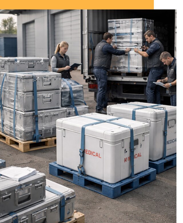 Перевозка медицинского оборудования по всему миру от 15531 руб