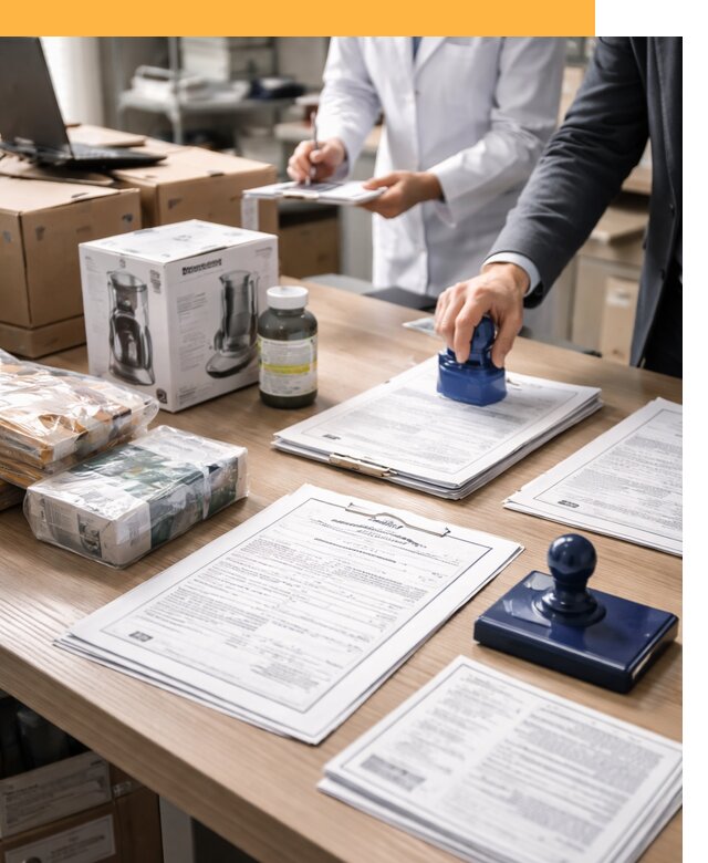 Сертификация импортных товаров от 12425 с таможенным сопровождением